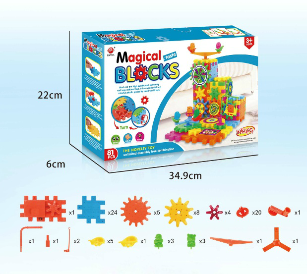 Funblast Magical Blocks Magical Building Blocks Magic Play Stacking Set