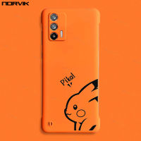 NORVIK ภาพยนตร์การ์ตูนน่ารักลาย Pika ส้มไร้ขอบเคสโทรศัพท์สำหรับ Realme GT Master Edition นีโอ3 Neo 2 Neo 3T Neo 2T Neo 5G เคสฝาหลังสร้างสรรค์ N11-2