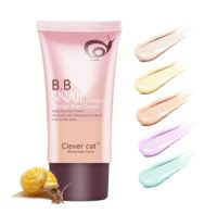 Clevet Cat8458 บีบีหอยทาก BB Snail Whitening เนื้อเรียบเนียน บางเบา