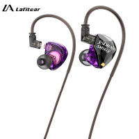 Lafitear หูฟังอินเอียร์ LD4ดีไซน์รูปเพชร1DD หูฟังเพลงเสียงแบบไดนามิกหูฟัง IEM ตัดเสียงรบกวนชุดหูฟังโยคะกีฬาวิ่งหูฟังเล่นเกมสายมอนิเตอร์แบบถอดได้สำหรับ Xiaomi Huawei ไอโอเอสแท็บเล็ตสมาร์ตโฟนแอนดรอยด์คอมพิวเตอร์แล็ปท็อป