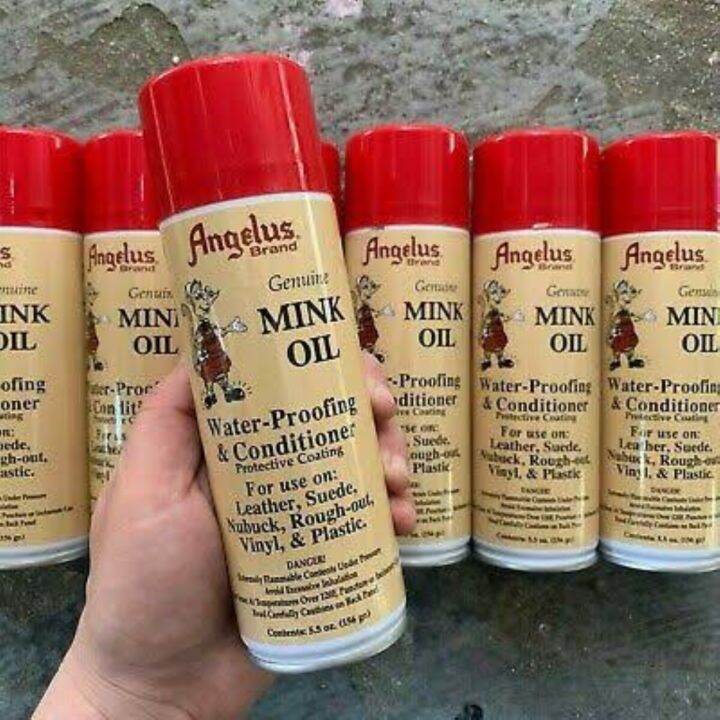 angelus mink oil spray suede renew cream leather cleaner conditioner