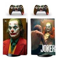 ปกรูปลอกสติ๊กเกอร์สกินดิจิตอล PS5 Joker Clown สำหรับ PS5เครื่องควบคุมและคอนโซลสติ๊กเกอร์สกินไวนิล