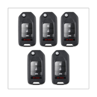 Xhorse XKHO01EN Wire Remote Key Car Remote Smart Key Fob Flip 3+1 Button for Honda Type for VVDI Key Tool 5Pcs/Lot