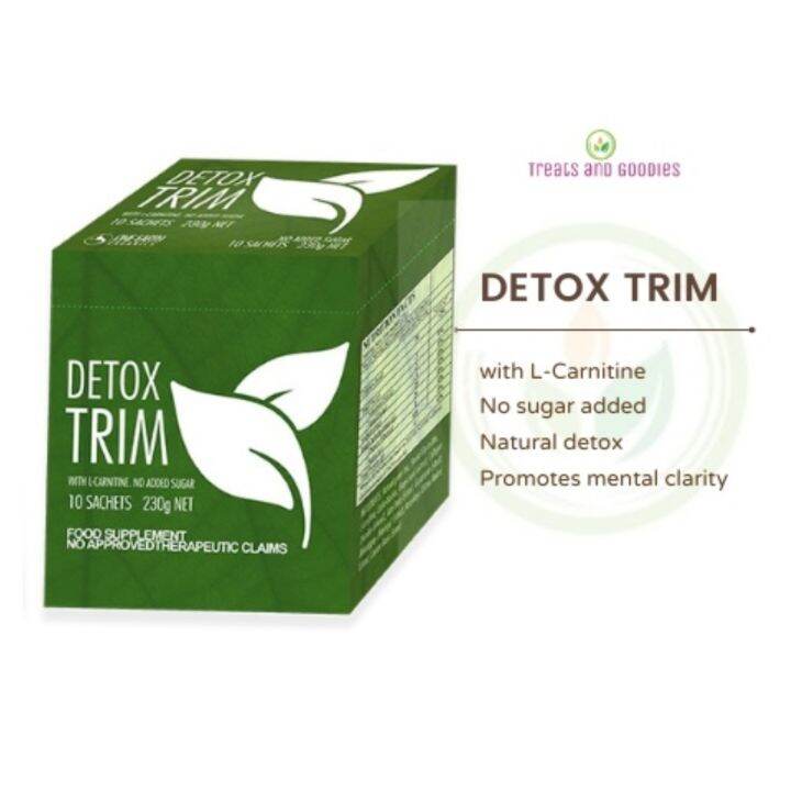 Detox Trim Tea One Earth Organics with L Carnitine No Sugar Detox