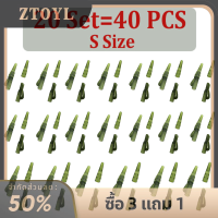 ZTOYL 40pcs MINI LEAD CLAMP หางยางเรียวคาร์พี Fishing Tackle Kit อุปกรณ์เสริม