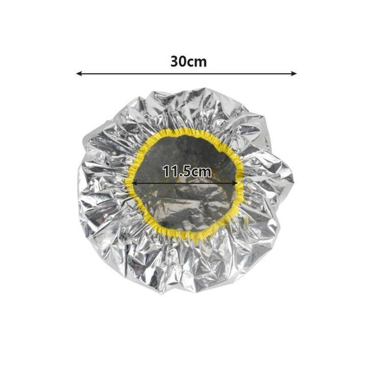 27-28-30cm-in-diameter-shower-cap-heat-insulation-aluminum-foil-hat-elastic-bathing-cap-for-women-hair-salon-bathroom-adhesives-tape