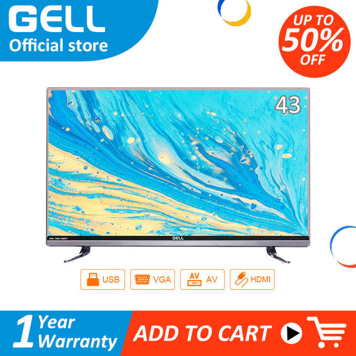 GELL 43 inch led tv flat screen on sale smart led tv 43 inches promo