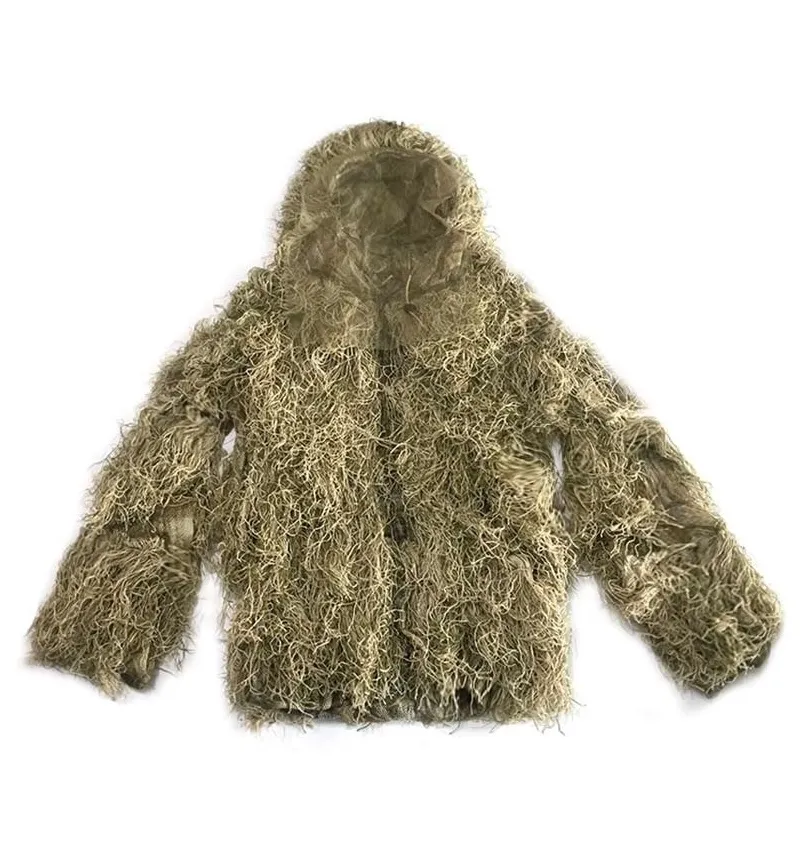 Ternos Ghillie camuflados 3D para homens, roupas de caça Sniper, tiro  tático militar, jogo de guerra, birdwatching, jaqueta e calça airsoft