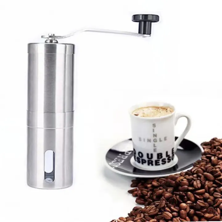 Manual Coffee Grinder Stainless Steel Conical Burr Mill Bean Hand