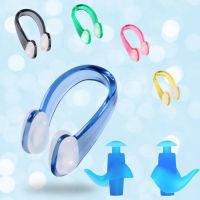 2pc Swimming Nose Clip Earplug Earplugs Suit Swim Earplugs Small Size FOR Adult Children Waterproof Soft Silicone Nose Clip Accessories Accessories