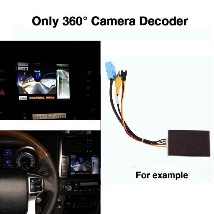 Car Lvds To Cvbs Cable Panoramic Reversing Camera Decoder Canbus Box For Toyota Prado Land