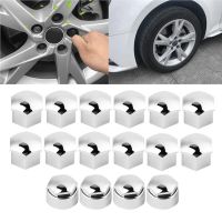 20pcs Car Hub Bolt Dust Cover 17mm Nut Car Wheel Auto Hub Screw Protection Anti theft Cover Cap for Audi Silver