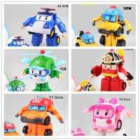 6pcs/Set Korea Toys Poli Robocar Transformation Robot Toys Car Model Anime Action Figure Toys For Children Christmas Gift