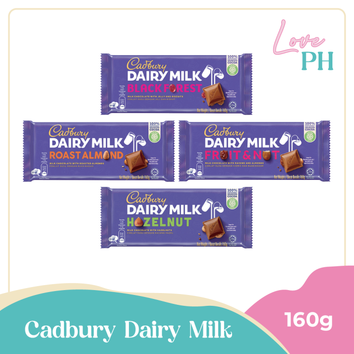 Cadbury Dairy Milk 160g [Available in Milk Chocolate, Roast Almond