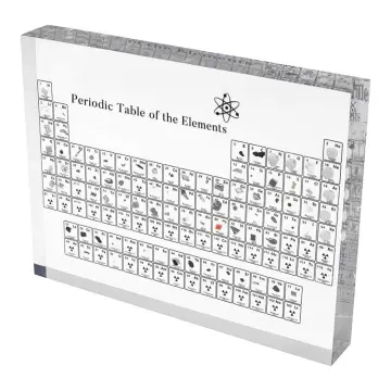 Chemical Element Display Acrylic Periodic Table with 83 Real