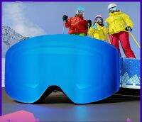 New childrens Ski Glasses Cylinder double-sided anti-fog Cylindrical Outdoor Children Ski Mirror Goggles And Equipment