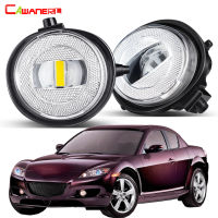 ชุดไฟ Canbus หมอก2ชิ้นสำหรับ RX8 RX-8 Mazda 2004-2007 30W 6000LM เลนส์ภายนอกหมอกกลางวันไฟเดย์ไลท์ H11