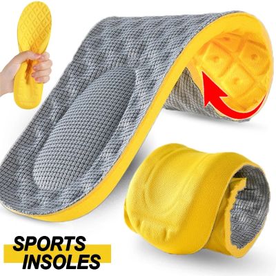 Soft Memory Foam Insoles Sport Support Insert Feet Care Shoe Pads Mesh Breathable Deodorant Insole For Women Men Running Cushion