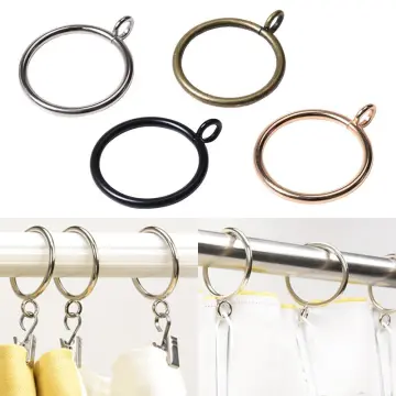 10Pcs Curtain Hanging Hooks Ring Window White Plastic Curtain Hook For Home  Office Curtain Accessories 7cm/8.5cm