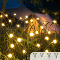 Solar LED Light Outdoor Waterproof Garden Sunlight Powered Landscape Lights Firefly Garden Lights Lawn Garden Decor Solar Light