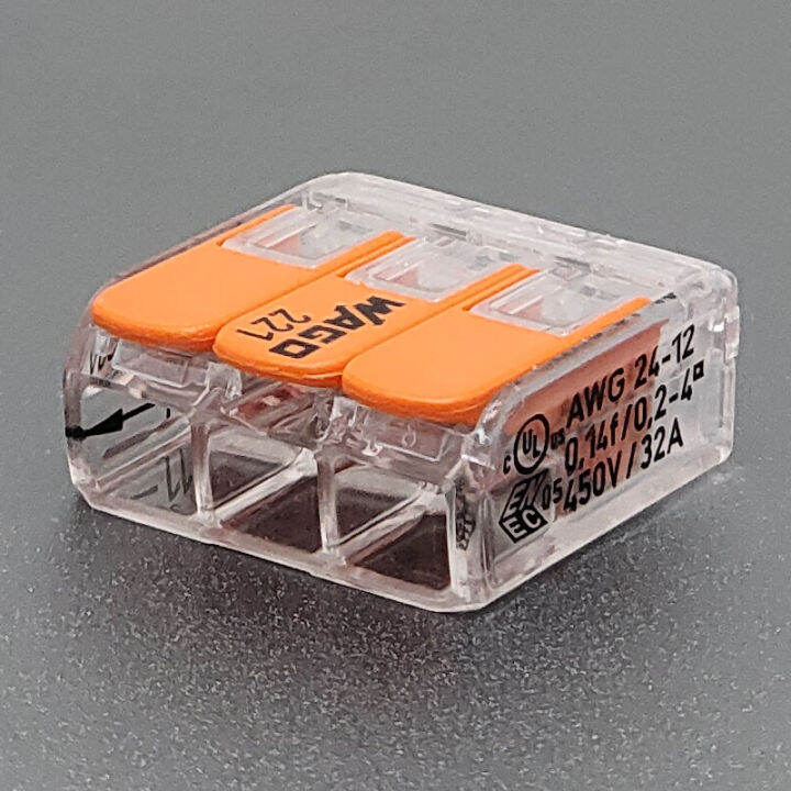 Wago quick connection terminal 221413 universal butt joint branch and