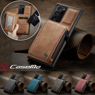 「Enjoy electronic」 CaseMe Leather Phone Case For Samsung Galaxy Note 20 Ultra 10 S22 Plus S21 S20 FE A52 A72 A51 A71 Wallet Card Cover Coque Etui
