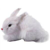 15Cm Mini Realistic Cute Plush Rabbits Fur Lifelike Animal Easter Bunny Simulation Rabbit Toy Model Birthday Gift