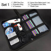 Free Shipping 6 IN 1 Glue Set Electric Heat Hot Melt Crafts Repair Tool Professional DIY 110-240V 20W with Sticks Gift