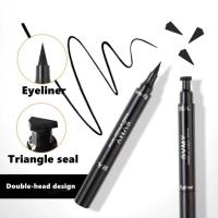 SVMY Double Head Waterproof Eyeliner Pen Cat Eye Winged Cosmetic Seal Eye Eyeliner Stamp Beauty Kit K9L0