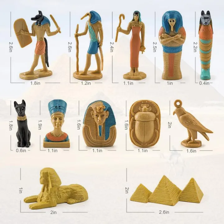 Simulation Ancient Egyptian Model Kit 12pcs Ancient Egyptian
