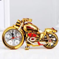 ▲ Home Garden New Vintage Arabic Numeral Motorcycle Shape Creative Table Alarm Clock Home Decor Room desktop decoration Crafts