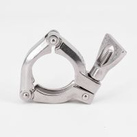 ❄✶❡ 1.5 2 2.5 3 3.5 4 4.5 Tri Clamp 304 Stainless Three Section Sanitary Tri-Clamp Fitting For Homebrew Beer