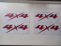 STICKER**สติ้กเกอร์ 4x4 ติดแก้มท้ายกระบะ ISUZU D-MAX 2011 มี2สี แดงขอบเข้ม แดงขอบอ่อน 1ชุดมี2ชิ้น งานสกรีน ขนาดเท่าoriginal