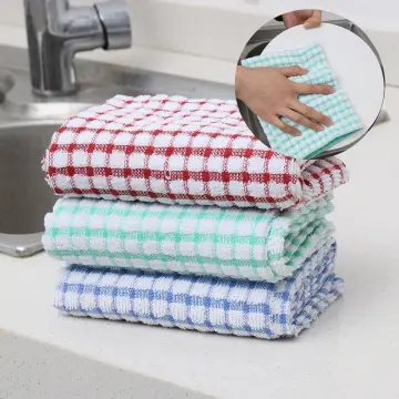 3 pcs/set Kitchen Towels 38x63cm High-quality Waffle cleaning cloths Cotton  dry towel kitchen dish cloth