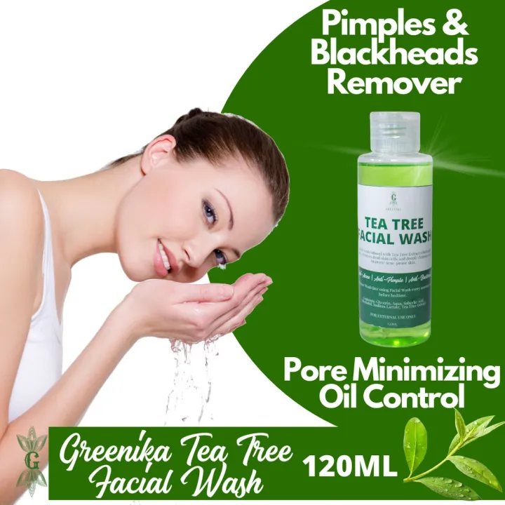 ★BLACKHEADS+ACNE REMOVER Greenika Tea Tree Anti Acne Facial Cleanser