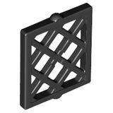 Lego part (ชิ้นส่วนเลโก้) No.38320 Pane for Window 1 x 2 x 2 Lattice Diamond