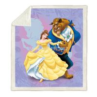 Beauty And Beast ผ้าห่ม Plush ผ้าห่มโยนสำหรับโซฟาเบด Single Twin ผ้าปูที่นอนเด็กทารก Gift