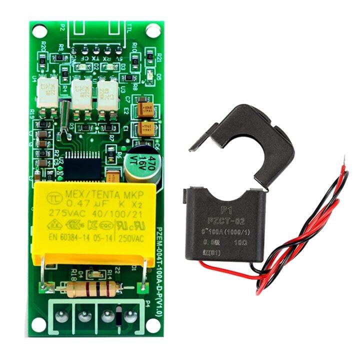 spare-parts-100a-pzem-004t-3-0-version-wattmeter-open-ct-kwh-meter-volt-amp-current-test-module-for-arduino-ttl-com2-com3-com4