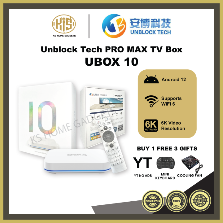 🏆TOP 1 SELLER🏆Unblocktech UBOX 10 (4GB RAM + 64GB ROM) 最新