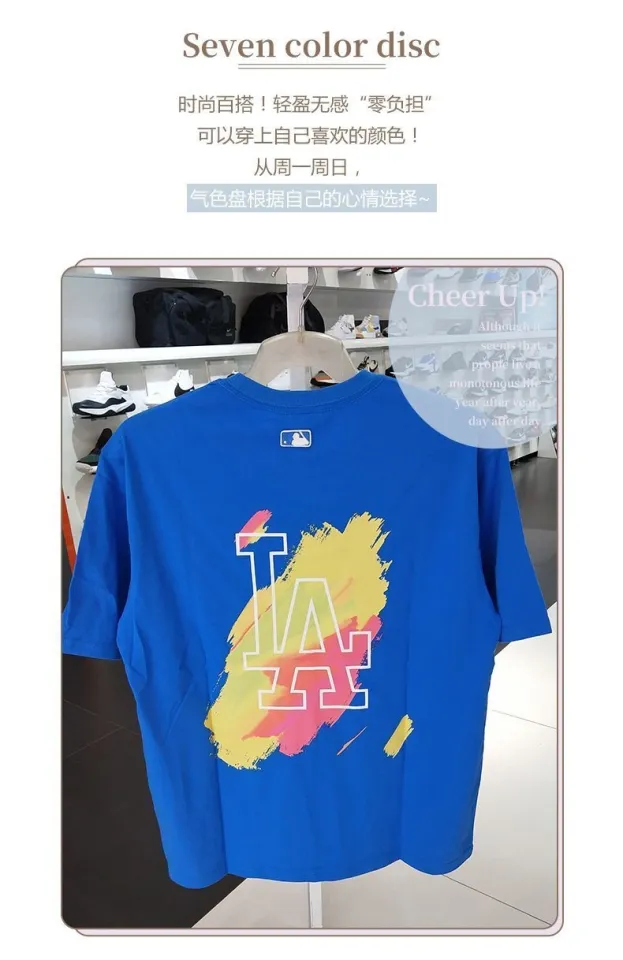 ❆ MLB ˉ Korean tide men and women couple summer t-shirt NY