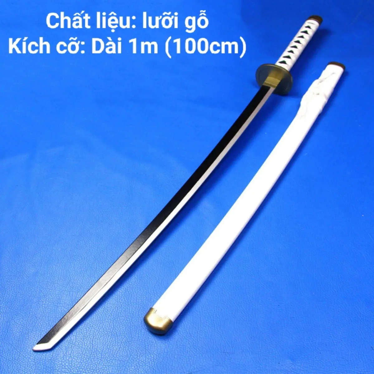 Kiếm Gỗ Zoro Đỏ Viền Vàng 1m  Vỏ ABS  Taki Shop