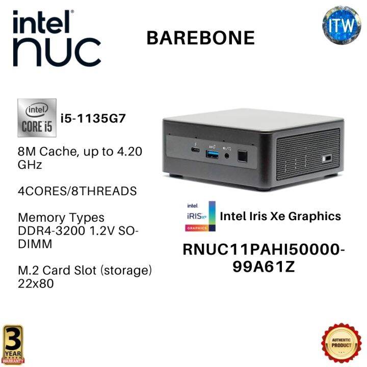 Intel NUC Core i5-1135G7 Barebone System Panther Canyon ...