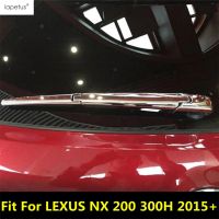 “{》} อุปกรณ์เสริมสำหรับ LEXUS NX 200 300H 2015-2020โครเมียมด้านท้ายหน้าต่างแขนปัดน้ำฝนฝนตกแต่งฝาปั้นขอบภายนอก