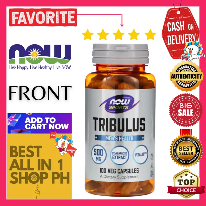 NOW Foods, Sports, Tribulus, 500 mg, 100 Veg Capsules Supports Male Reproductive Health