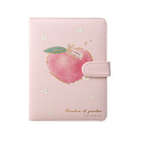 Notebooks PU Magnetic Buckle Stationery A5 Notebook Color Agenda Peach Design Diary Peach Notebook Cute Notebook