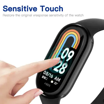 For Xiaomi Mi Band 8 Case Cover Anti-scratch Protective Case with Screen  Protector Film for