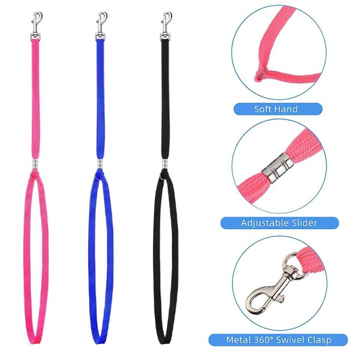 dog-grooming-loop-pet-nylon-restraint-noose-dogs-leash-rope-harness-for-pet-grooming-bath-restraint-table-arm-pets-accessories-leashes
