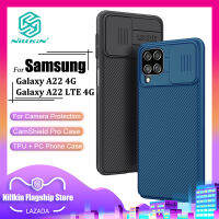 Nillkin แฟชั่น PC เคส สำหรับ Samsung Galaxy A22 4G / A22 LTE 4G เคสโทรศัพท์ ธุรกิจกล้องป้องกันการกระแทกความเป็นส่วนตัวฝาหลัง