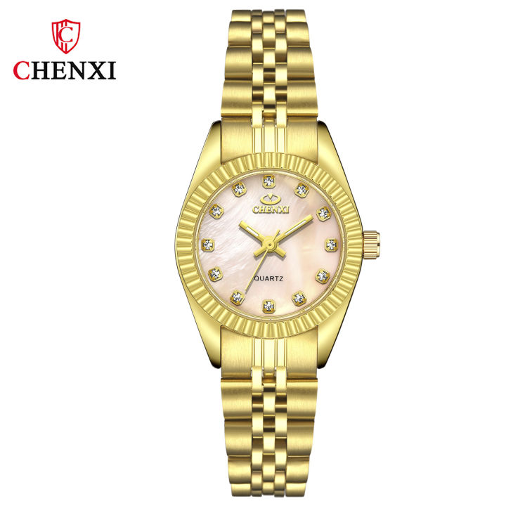 แสงยามเช้า-chenxi-นาฬิกาธุรกิจ-004a-นาฬิกาชายและหญิงคู่นาฬิกาคู่สีทองนาฬิกา-fang-sheng