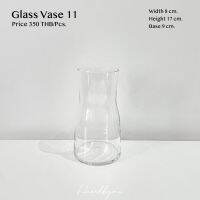 [Glass Vase11]แจกันแก้วทรงนาฬิกาทราย รหัส 11